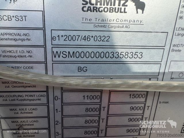 Open semitrailer with tarp Schmitz Cargobull Curtainsider Standard