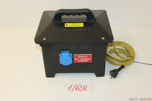 Isolating transformer solid rubber 1/128 