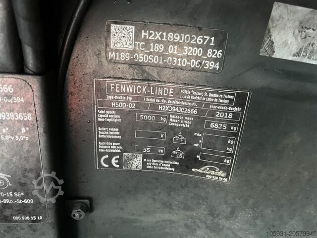 Περονοφόρα περονοφόρα ανυψωτικά Linde H50D-02