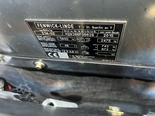 Електрически мотокар с 3 колела Linde E14-02