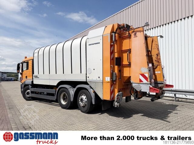 Truk sampah MAN TGS 26.360 6x2-4 LL, Retarder, Lift-/Lenk, FAUN