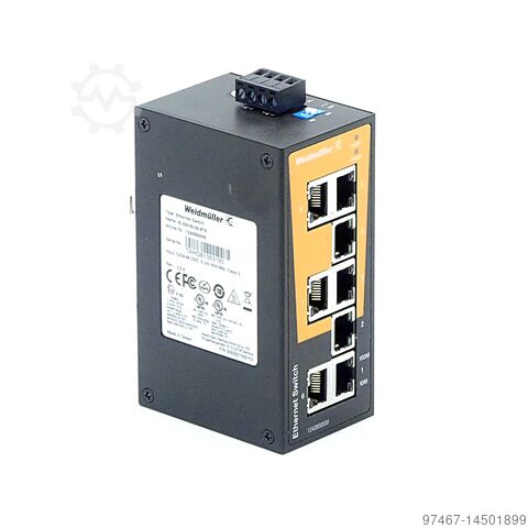 1240900000 Weidmuller, Ethernet Switch, 8 Port, RJ45