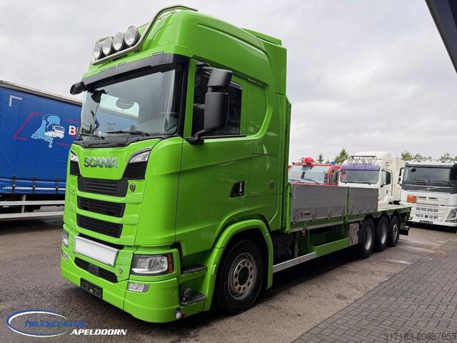 Automobilių transporteris Scania R730 V8 NGS 8x4, Retarder, Machinetransporter, ...