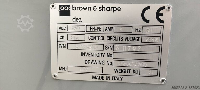 Mesin pengukur koordinat Brown & Sharpe Mistral 775