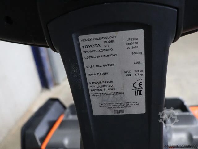 Carretilla de baja elevación BT LPE200