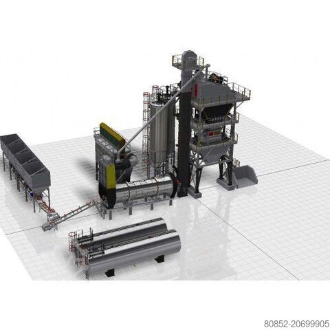 Instalación mezcladora de asfalto Polygonmach 280tph asphalt plant