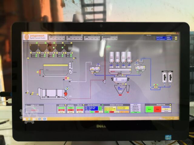 Instalación mezcladora de asfalto Polygonmach 280tph asphalt plant