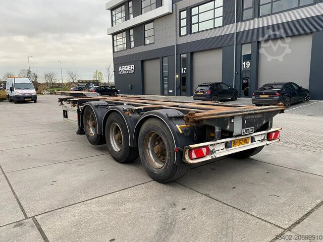 Transporte de contenedores D-TEC FT-43-03V / Flexitrailer / 2x Extendable / BPW ...