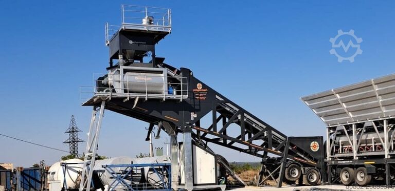 Nhà máy trộn bê tông Polygonmach PMC150 150m3 mobile batch plant