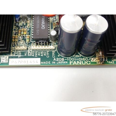 Fanuc komponents Fanuc A20B-1001-0160/05A Board SN:P67P01454