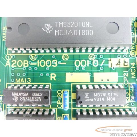 Fanuc komponents Fanuc A20B-1003-0010/14B / A350-1003-T016/06 Erweiterungskarte SN: Y066G5089H