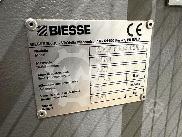 CNC Horizontal Machining Center Biesse Rover C6.65 CONF.3 2007 Biesse Rover C6.65 CONF.3