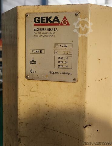 80 tonluk Hidrolik Delme Makinesi GEKA GEKA PUMA80 / E500