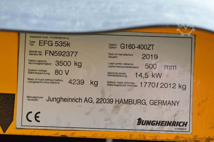 フォークリフト Jungheinrich EFG 535k