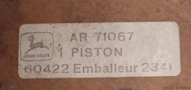 Pistão 2 peças Ø 106,5 mm motor diesel John Deere AR 71067