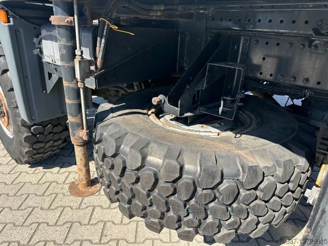 Automobilis ar plakanu platformu MAN TGM 13.250 / 4x4 / Fassi F 95 / Funk / Seilwinde