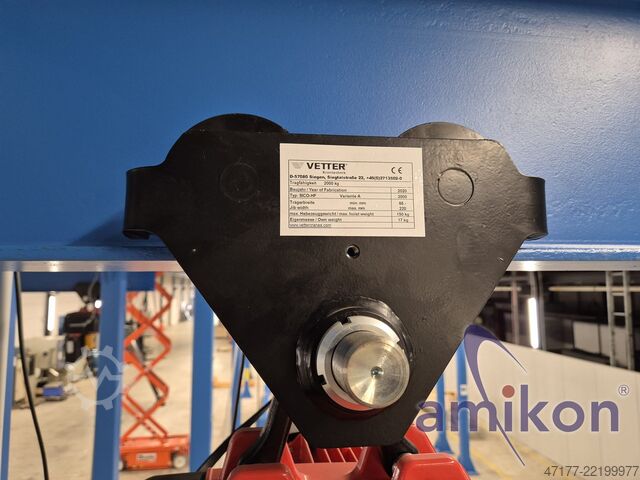 เครนรางคู่พร้อมรอกโซ่ไฟฟ้า Vetter P300 Portalkran 1,6t Krananlage