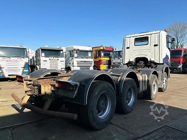 Sasis dengan kabin Scania R124-420 C 8x4 FULL STEEL CHASSIS (EURO 3 / FUL...