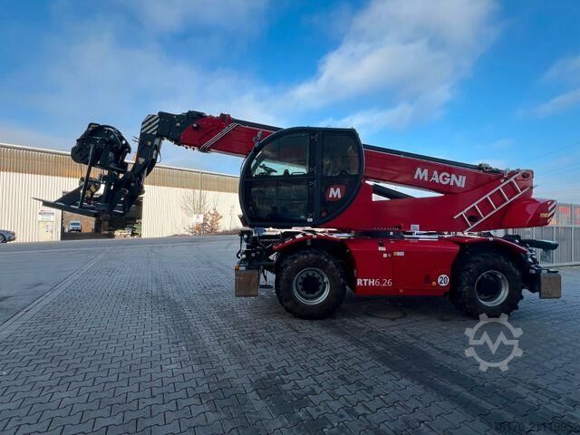Teleskoplastare Magni RTH 6.26 / nur 849h ! / Gabel / 5 t Winde
