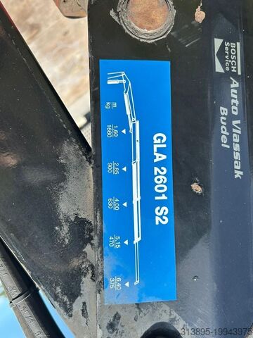 Trailer platform Hulco ROTA-3, Jolly GLA 2610 Crane / Kraan / Grua / K...