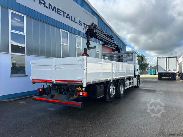 Камион с платформа MERCEDES-BENZ 2540 L Antos 6x2 Pritsche HiabXS188 6 x Ausschub