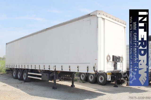 Wissellaadbak oplegger Lecitrailer centinato alla francese usato
