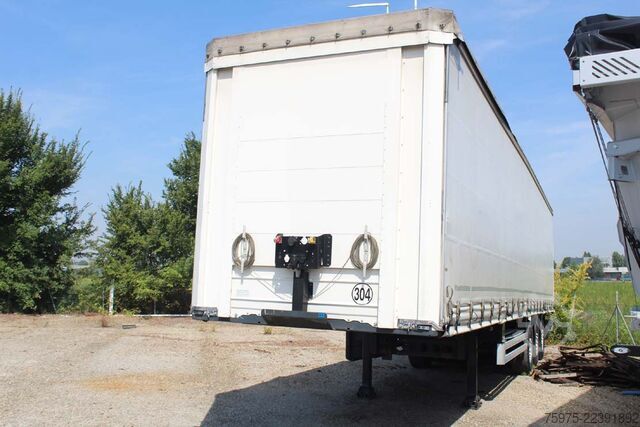 Wissellaadbak oplegger Lecitrailer centinato alla francese usato