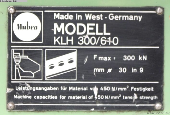  MUHR & BENDER KLH 300/610