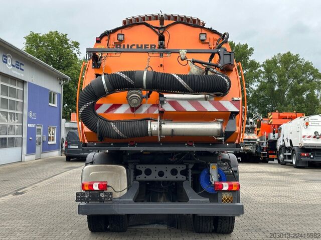 Barredora de calzadas MERCEDES-BENZ ACTROS 1830 4x2 Kehrmaschine BUCHER OPTIFANT8000