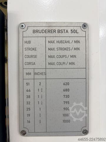 Máquina de estampagem automática BRUDERER BSTA 50 HL
