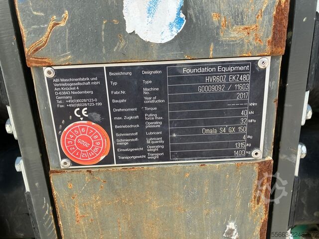 Vibracijski okvir ABI HVR 60 Z EKZ 480