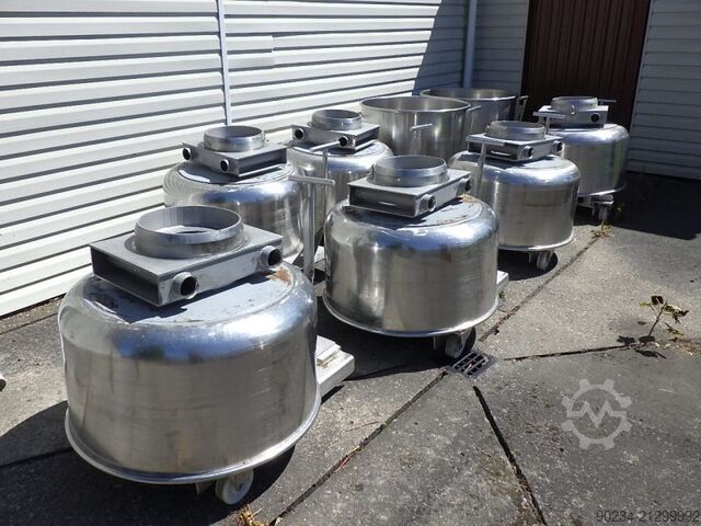 Naudotas nerūdijančio plieno planetinis maišytuvas Grieser modelis VPL 350 su maišymo indais. GRIESER VPL 350