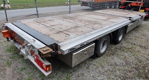 Open trailer Plattform, Tandem 16t Containerverriegel
