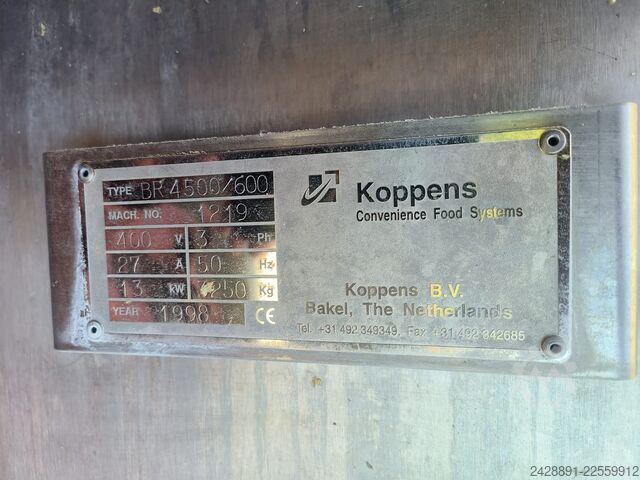 热油连续式油炸机 KOPPENS BR 4500/600