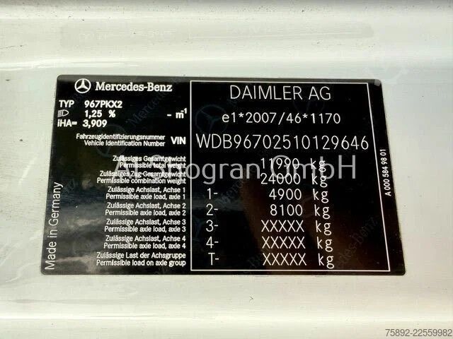 куфар Mercedes-Benz Atego 1224 Koffer / Euro 6 / LBW