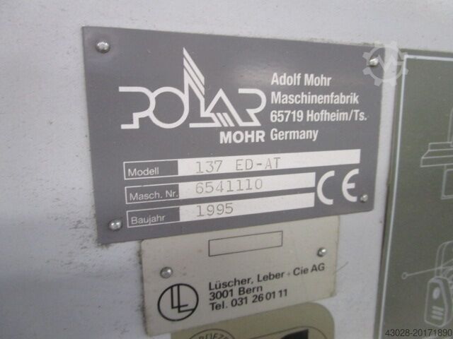 Skärmaskin POLAR 137 ED-AT