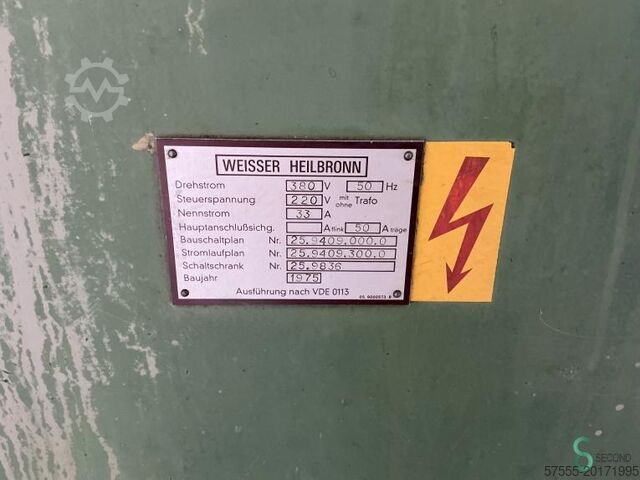 מחרטות אופקיות Weisser Heilbronn Goliath 460x2000 1975 Weisser Heilbronn 