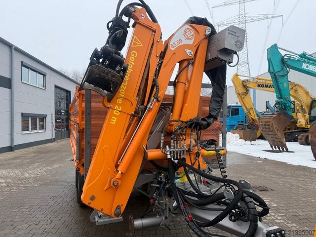 Dreiseitenkipper Anhänger  Schlang & Reichardt Unimog Krananhänger 80 km/h