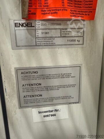 Enjeksiyon kalıplama makinesi Engel DUO 11050/2300