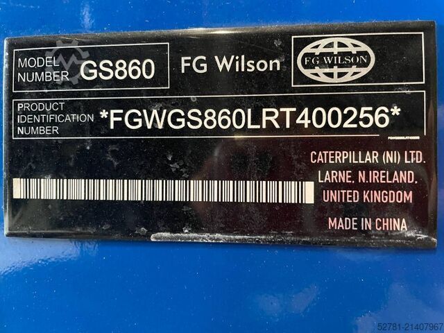 Aggregat FG Wilson P1250-1 -  1250 kVA Open Genset - DPX-16028-O