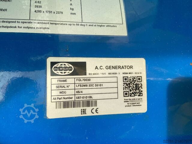 Aggregato FG Wilson P900-1 - 900 kVA - Open Genset - DPX-16025-O