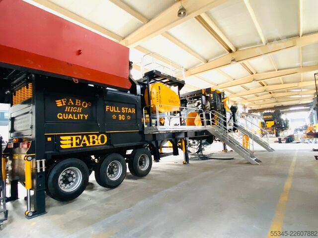 Crushing equipment/mobile crushing plant FABO Crushing equipment Mobile Jaw Crusher Fullstar-110