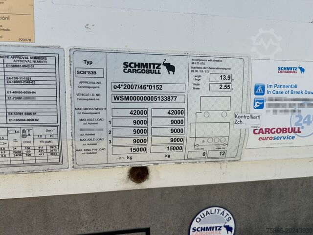 Koffert Schmitz Cargobull SCB S3B / Box Trailer / BPW Drum / NL Trailer