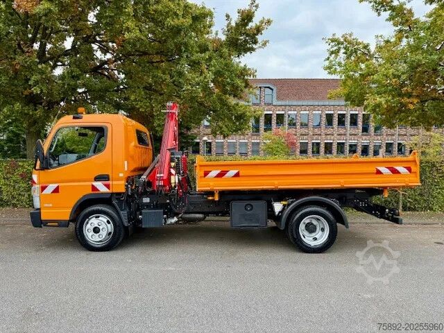 3-sidig tipper Mitsubishi Fuso 7C18 / Kipper Mit Kran Fassi F50A/Eu6d