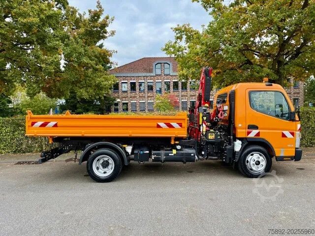 3-sidig tipper Mitsubishi Fuso 7C18 / Kipper Mit Kran Fassi F50A/Eu6d