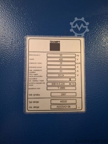 Máy cắt laser TRUMPF TruFlow 3200