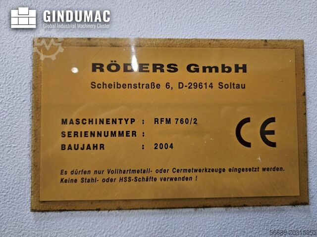 加工中心 (通用) RÖDERS RFM 760/2