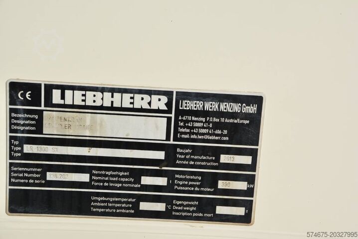 เครนเคลื่อนที่ Liebherr LR 1300 SX
