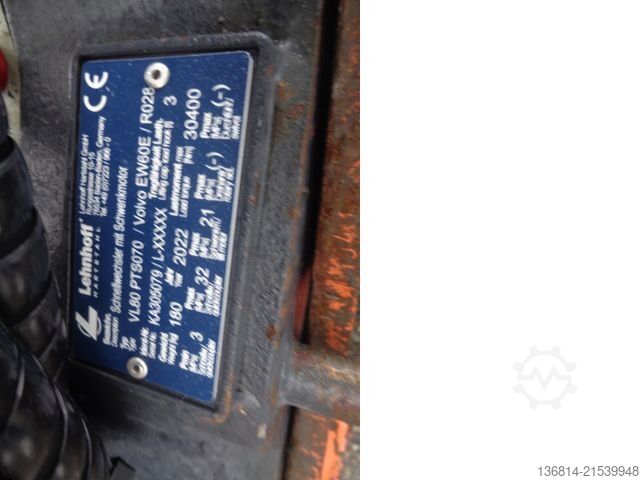 Τροχοφόρος εκσκαφέας VOLVO EW60E Powertilt + Löffelpaket