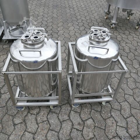 Recipiente móvel em aço inoxidável 316 de 60 litros  B0061
